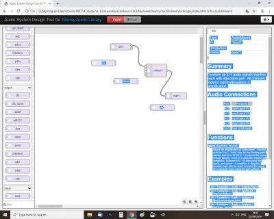 Problem with GUI Audio Design Tool | Teensy Forum