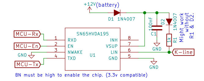 LIN bus decoder and LIN controlled alternators - Picoauto
